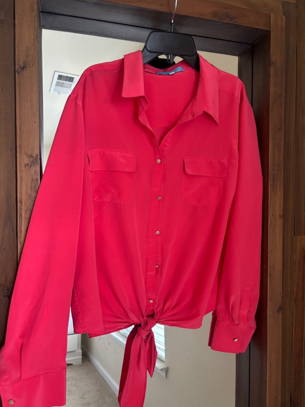 ANTONIO MELANI Bright Coral Blouse